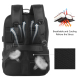 Sac À Dos Ordinateur Portable Solaire 14 W Avec Port USB 5 V 2,1 A Et Compartiments Multiples - www.yonis-shop.com
