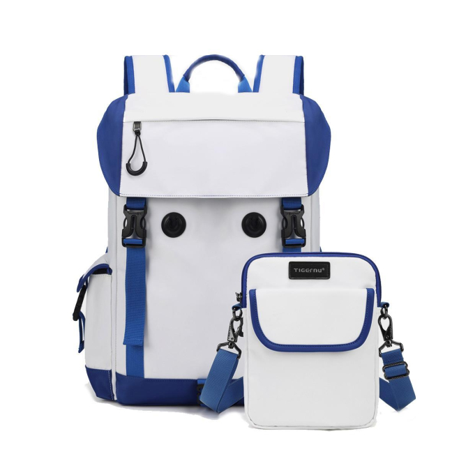 Sac À Dos Ordinateur 14 Pouces 2 En 1 Pour Travail Voyage Avec Pochette Bandoulière Détachable Et Compartiments Multiples - w...