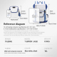 Sac À Dos Ordinateur 14 Pouces 2 En 1 Pour Travail Voyage Avec Pochette Bandoulière Détachable Et Compartiments Multiples - w...
