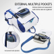 Sac À Dos Ordinateur 14 Pouces 2 En 1 Pour Travail Voyage Avec Pochette Bandoulière Détachable Et Compartiments Multiples - w...