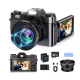 Appareil Photo Numérique 4K Pour Photo Et Vidéo Avec Écran Orientable 180° Zoom Numérique 16x Carte Micro SD 64 Go - www.yoni...
