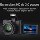 Appareil Photo Numérique 4K Pour Photo Et Vidéo Avec Écran Orientable 180° Zoom Numérique 16x Carte Micro SD 64 Go - www.yoni...