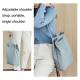 Sacoche Ordinateur Portable Bandoulière Grande Capacité Imperméable Avec Compartiment Antichoc Pour Écran Jusqu’à 15,6 Pouces...