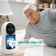 Caméra De Surveillance Intérieure Pour Seniors Et Enfants 3MP Avec Appel Vidéo Et Écran IPS 2,8 Pouces Vision Nocturne Détect...