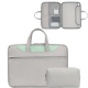 Sacoche Pour Ordinateur Portable 14 Pouces Imperméable Résistante Aux Chocs Ouverture À 180° Doublure En Suédine