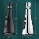 Rallonge De Robinet Pour Évier À 3 Modes Orientable À 360° Anti Éclaboussures Pour Eau Chaude Et Froide - www.yonis-shop.com