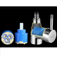 Robinet De Lavabo Anti Éclaboussures Rotatif À 360° En Cuivre Avec Double Sortie Et Valve Anti Bouchage - www.yonis-shop.com