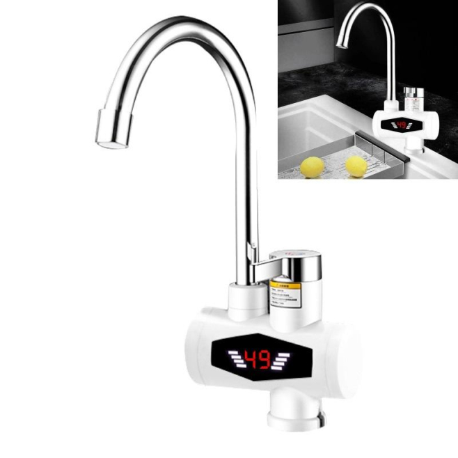 Robinet Électrique Instantané Pour Cuisine 3000 W Avec Affichage De Température Et Mitigeur Chaud Froid - www.yonis-shop.com