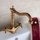 Robinet De Lavabo Rotatif Monotrou En Cuivre Eau Chaude Et Froide Avec Mousseur Économiseur D’Eau - www.yonis-shop.com