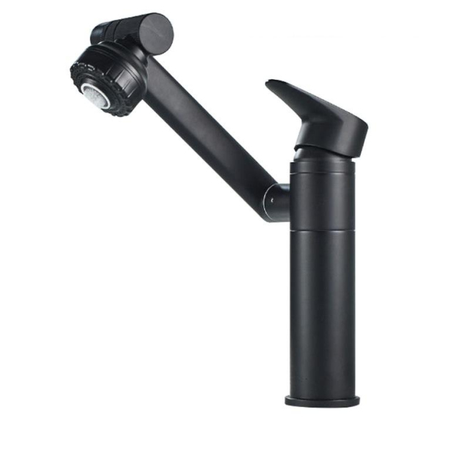 Robinet Mitigeur Pivotant De Salle De Bains Eau Chaude Et Froide À Double Sortie Cartouche Céramique Antirouille - www.yonis-...
