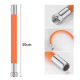 Rallonge De Robinet Flexible Anti Éclaboussures En Cuivre Orientable Et Modelable 50 Cm Interface En Acier Inoxydable - www.y...