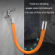 Rallonge De Robinet Flexible Anti Éclaboussures En Cuivre Orientable Et Modelable 50 Cm Interface En Acier Inoxydable - www.y...
