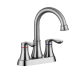 Robinet De Lavabo À Deux Trous Pour Vasque Encastrée Double Commande Eau Chaude Et Froide Mousseur Anti Éclaboussures