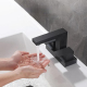 Robinet De Lavabo À Deux Trous Avec Double Commande Eau Chaude Froide Mitigeur Céramique Anti-Goutte Bec Mousseur 32 À 45 Mm ...