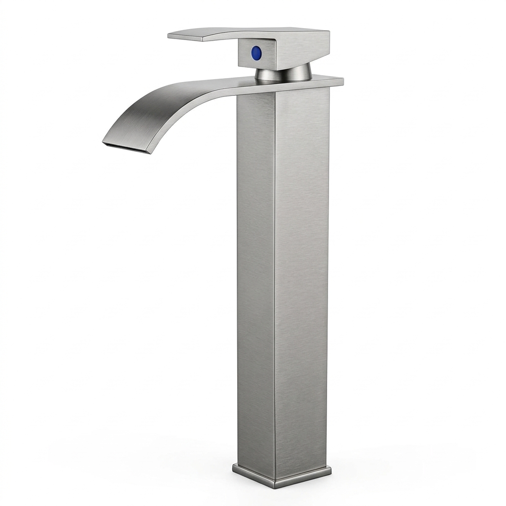 Robinet De Lavabo Mitigeur Cascade Eau Chaude Froide Inox 304 - Yonis