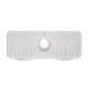Tapis Évier Silicone Anti Éclaboussures Avec Drainage Et Boucle Flexible 37 x 14,7 x 2 cm Blanc - www.yonis-shop.com