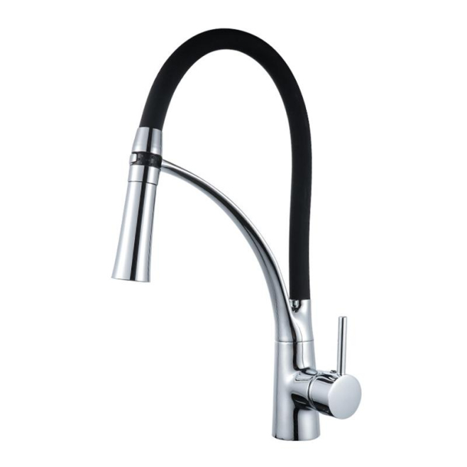 Robinet De Cuisine Extractible Eau Chaude Et Froide En Laiton Sans Plomb Rotation 360° - www.yonis-shop.com