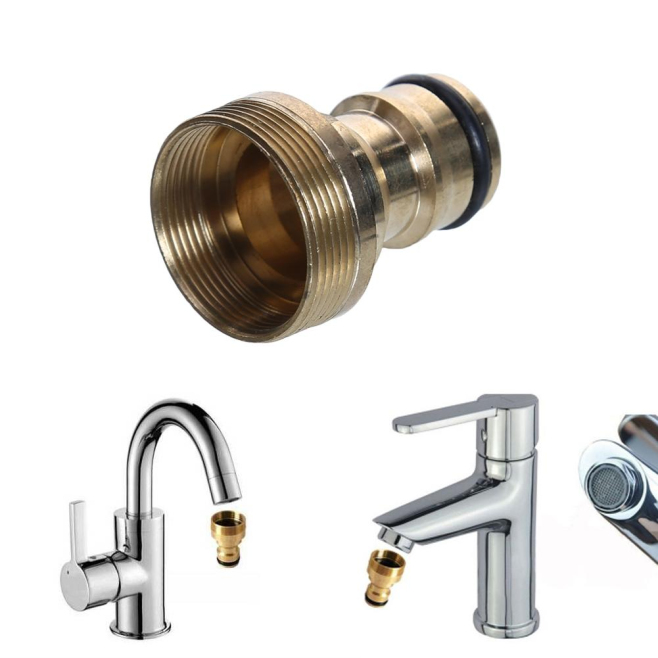 Adaptateur De Robinet Pour Pistolet À Eau De Voiture Filetages Intérieur 23 Mm Et Extérieur 21 Mm En Alliage De Cuivre - www....