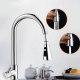 Robinet De Cuisine Extractible Eau Chaude Et Froide En Cuivre Rotation 360° Bec Flexible Cartouche Céramique Économique