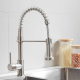Robinet De Cuisine Cuivre Eau Chaude Et Froide Douchette Filtrante Rotation 360° Double Jet Avec Flexibles 50 Cm - www.yonis-...