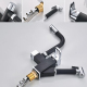 Robinet De Cuisine À Douchette Extractible Eau Chaude Et Froide En Cuivre Rotation À 720 Degrés Tuyau 120 Cm - www.yonis-shop...