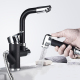 Robinet De Cuisine À Douchette Extractible Eau Chaude Et Froide En Cuivre Rotation À 720 Degrés Tuyau 120 Cm - www.yonis-shop...