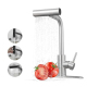 Mitigeur De Cuisine Extractible 4 Modes Avec Jet Cascade Eau Chaude Et Froide Rotation 360° Extension 40 Cm - www.yonis-shop.com
