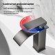 Robinet Mitigeur De Lavabo Eau Chaude Froide Bec Cascade En Acier Inoxydable 304 Cartouche Céramique Deux Hauteurs 18 Ou 30 C...