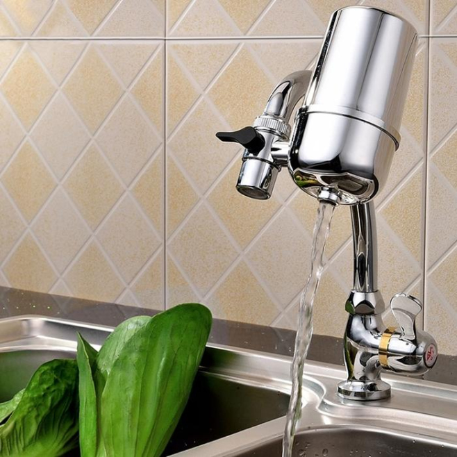 Filtre À Eau Pour Robinet Avec Filtration Céramique Élimine 99.9% Des Substances Nocives Débit 6 L/min - www.yonis-shop.com