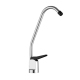 Robinet De Cuisine Pour Purificateur D’Eau En Cuivre Col De Cygne Argent À Joint Unique