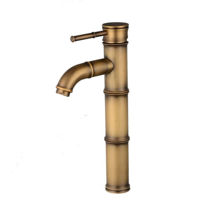 Lavabo Vasque De Salle De Bain Rétro En Cuivre À Poser Avec Robinet Cascade À Trou Unique Style Européen - www.yonis-shop.com