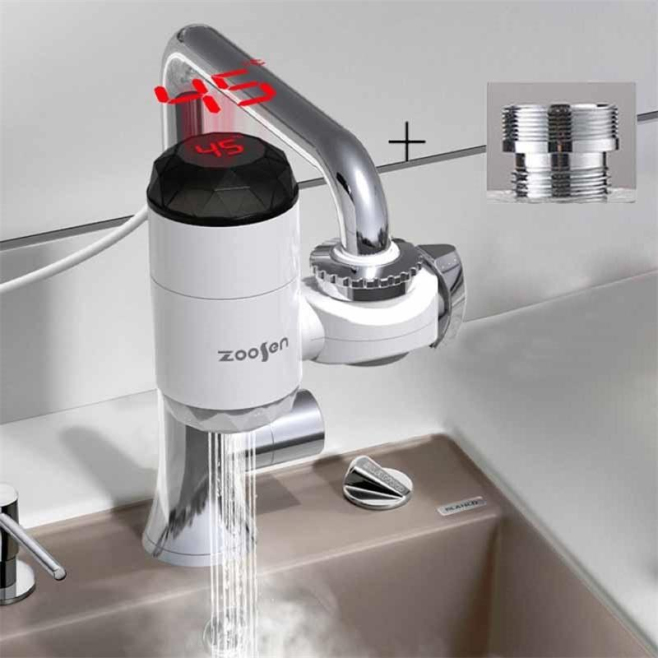 Robinet Chauffe Eau Électrique Instantané Eau Chaude Et Froide Chauffage En 3 Secondes Affichage De Température - www.yonis-s...