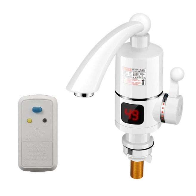 Robinet Électrique Chauffe Eau Instantané Avec Affichage Numérique Chauffe En 3 Secondes Et Protection Contre Les Fuites - ww...
