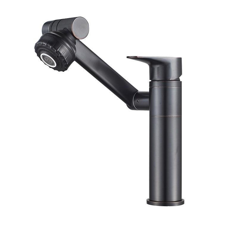 Robinet de Salle de Bains Pivotant Eau Chaude et Froide Double Sortie
