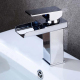 Robinet De Lavabo Monotrou Pour Salle De Bain À Bec Large Cartouche Céramique Anti Rouille Sans Éclaboussures