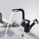 Robinet De Cuisine À Douchette Extractible Eau Chaude Et Froide En Cuivre Rotation À 720 Degrés Tuyau 120 Cm