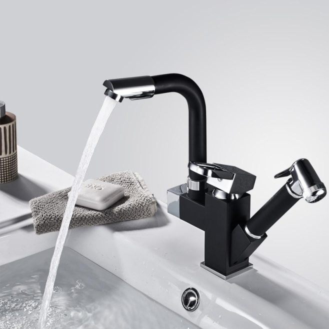 Robinet De Cuisine À Douchette Extractible Eau Chaude Et Froide En Cuivre Rotation À 720 Degrés Tuyau 120 Cm - www.yonis-shop...