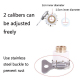 Raccord Rapide Universel Pour Tuyau D’arrosage Lavage Auto 3 Pièces Design À Huit Griffes Inoxydable Pour Tuyaux 9 À 14 Mm - ...