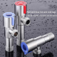 Robinet D'Arrêt Équerre Encastrable Inox 304 Pour Eau Chaude Anti Corrosion Filetage G1/2 Anti Fuite - www.yonis-shop.com
