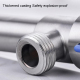 Robinet D'Arrêt Équerre Encastrable Inox 304 Pour Eau Chaude Anti Corrosion Filetage G1/2 Anti Fuite - www.yonis-shop.com