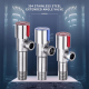 Robinet D'Arrêt Équerre Encastrable Inox 304 Pour Eau Chaude Anti Corrosion Filetage G1/2 Anti Fuite - www.yonis-shop.com