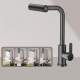 Mitigeur De Cuisine Extractible Pour Évier 4 Modes Rotation 360° Eau Chaude Froide Corps En Laiton