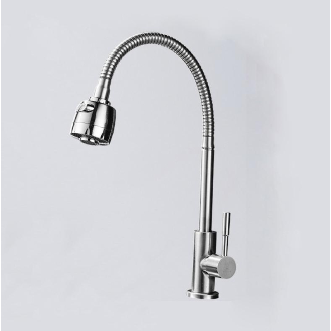 Robinet De Lavabo Rotatif 360° Anti-Éclaboussures En Cuivre Sans Plomb Double Sortie Convertible - www.yonis-shop.com