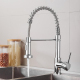 Robinet De Cuisine Eau Chaude Et Froide En Cuivre Avec Douchette Souple Rotation 360° Filtration Multicouche Deux Modes