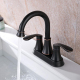 Robinet De Lavabo À Deux Trous Pour Vasque Encastrée Double Commande Eau Chaude Froide Anti Éclaboussures En Laiton Épais