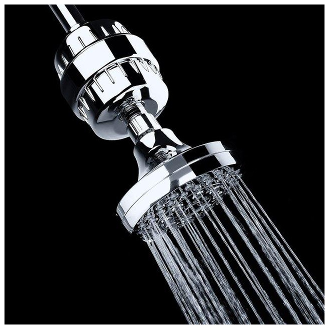 Filtre De Douche À Charbon Actif Pour Purification De L’Eau Boîtier ABS 10 À 15 Couches Température 0 À 80 °C - www.yonis-sho...