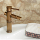 Vasque De Salle De Bain À Poser Avec Robinet Cascade En Cuivre Eau Chaude Et Froide Style Rétro Européen