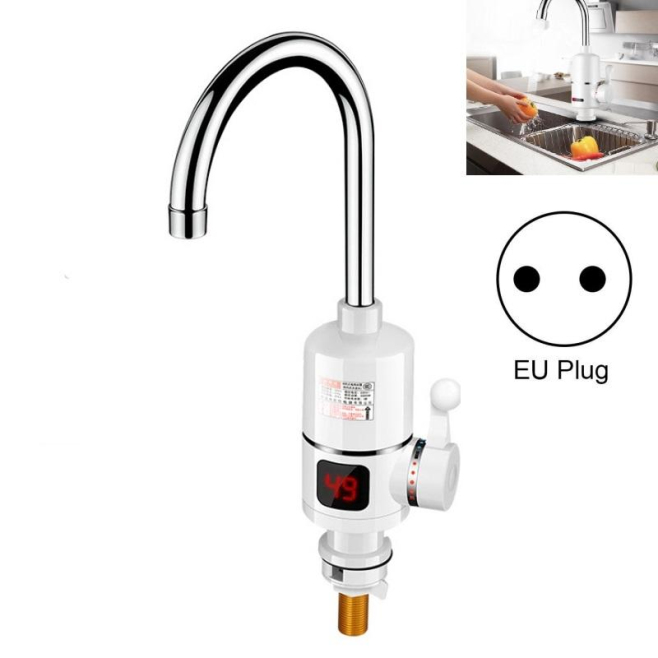 Robinet Électrique Instantané Cuisine 3000 W Avec Affichage Numérique Entrée Latérale Ou Inférieure Protection IPX4 - www.yon...