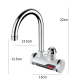 Robinet Électrique Instantané Cuisine Eau Chaude Et Froide Chauffage En 3 Secondes Protection Anti Fuite Bec Orientable 3000 ...