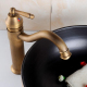 Robinet De Lavabo À Trou Unique En Cuivre Style Antique À Percer Sans Fuite Avec Mousseur Économiseur D’Eau - www.yonis-shop.com